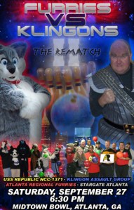 Furries vs. Klingons II. Atlanta Georgia. 2008. Poster by USS Republic NCC-1371.